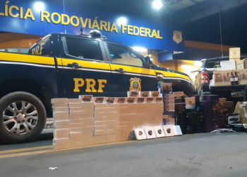 Eletrônicos e bebidas contrabandeadas no valor de R$ 370 mil são apreendidas no Piauí